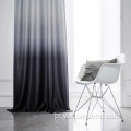 Cortinas de ombre pretas com bolso de haste